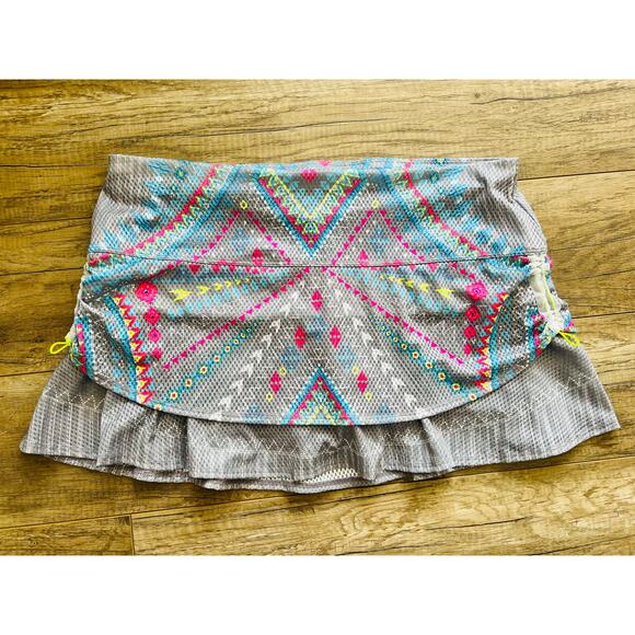 Lucky in Love Desert Vibes Ruched Skort Tennis Golf Athletic Active XL - Picture 4 of 7